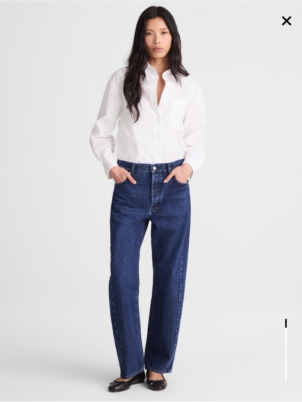Madewell Pieced Barrel-Leg Jeans